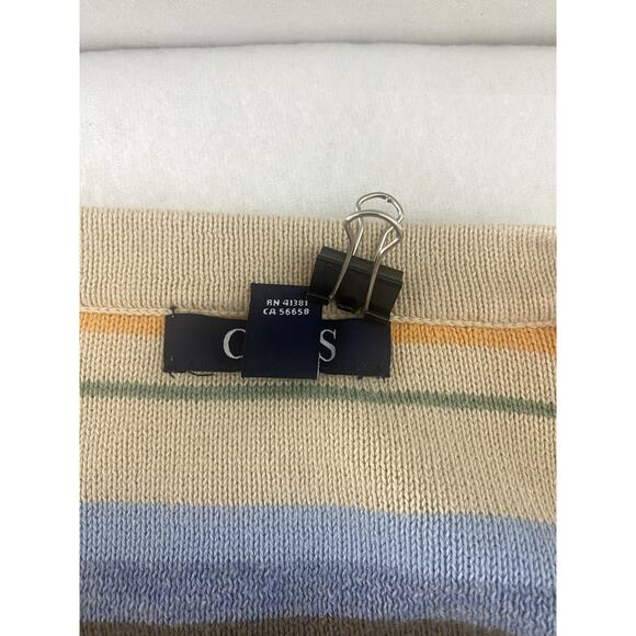 Chaps Aztec Southwestern Striped Lace Up Sweater Size 2X - Picture 4 of 11